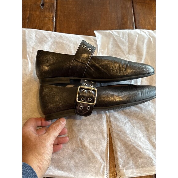 Miz Mooz Zephyr Leather Gunmetal Gray Mary Jane | Size 40 - Picture 4 of 14